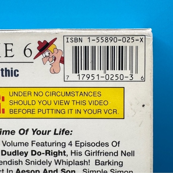 Rocky & Bullwinkle VHS Vol. 6 Canadian Gothic Tested w/Sleeve Vintage 1991 - Picture 4 of 8